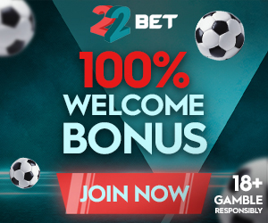 22bet Play free with your first deposit bonus