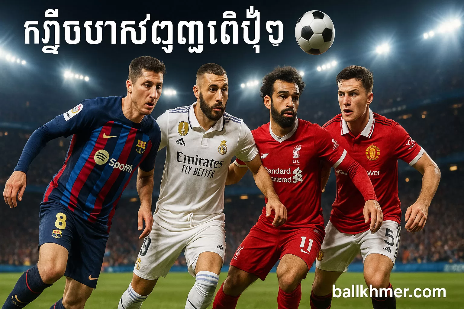 ក្លឹបបាល់ទាត់ទាំងអស់ 🏟️⚽ (កម្ពុជា & អន្តរជាតិ) ballkhmer