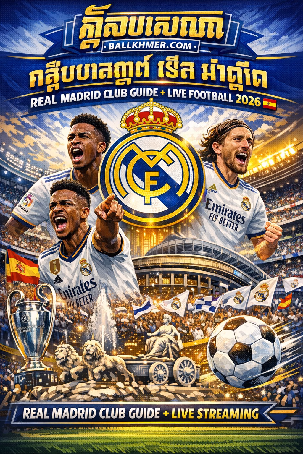 ក្លឹបបាល់ទាត់រៀលម៉ាឌ្រីដ 🇪🇸 Real Madrid Football Club Guide (2026)