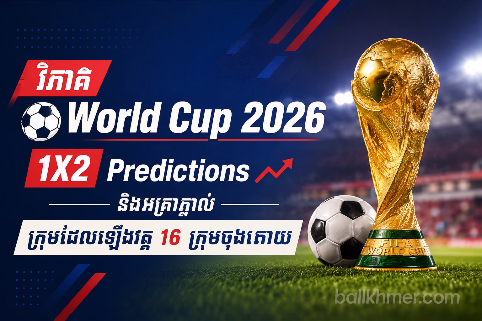 វិភាគ World Cup 2026 1X2 Predictions និងអត្រាភ្នាល់ក្រុមដែលឡើងវគ្គ 16 ក្រុមចុងក្រោយ